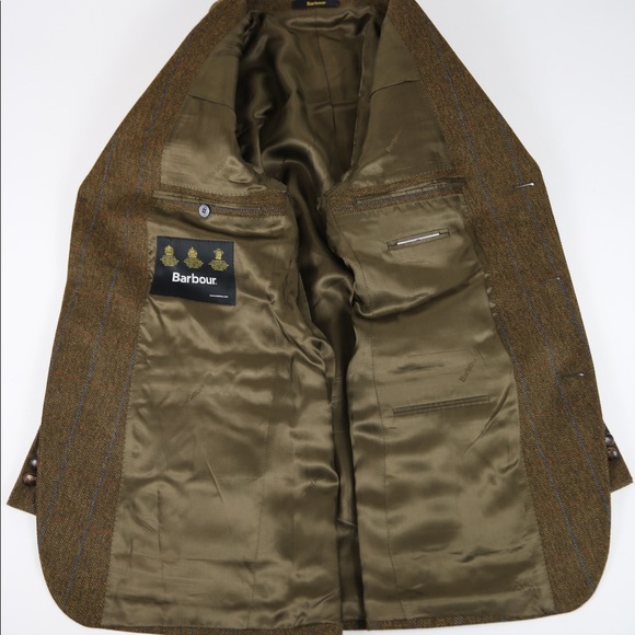 Barbour Windowpane Three Button Sport Coat - Picture 6 of 6